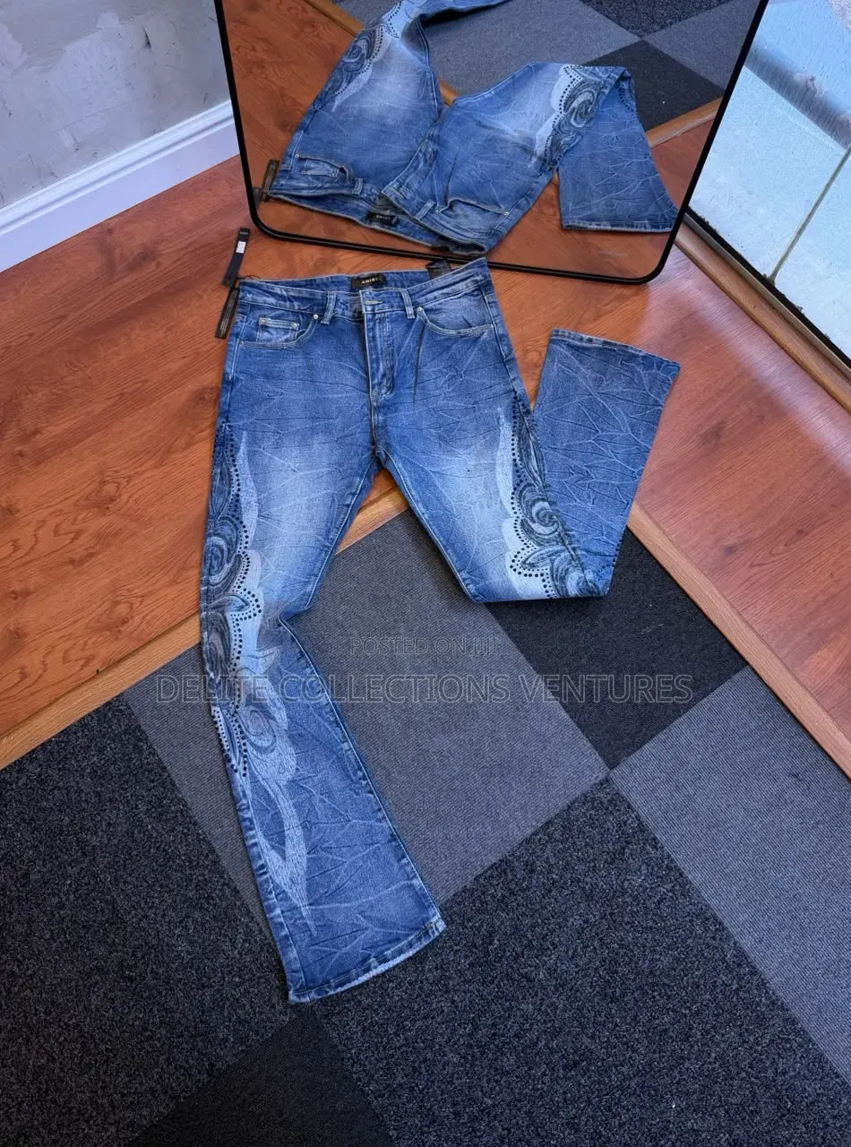 *Authentic Amiri Purple Jeans Available in Store