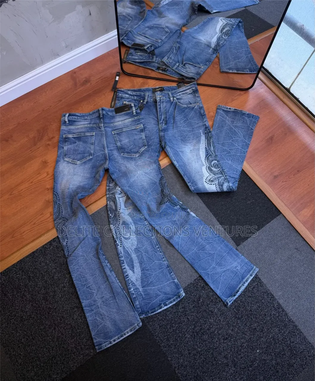 *Authentic Amiri Purple Jeans Available in Store