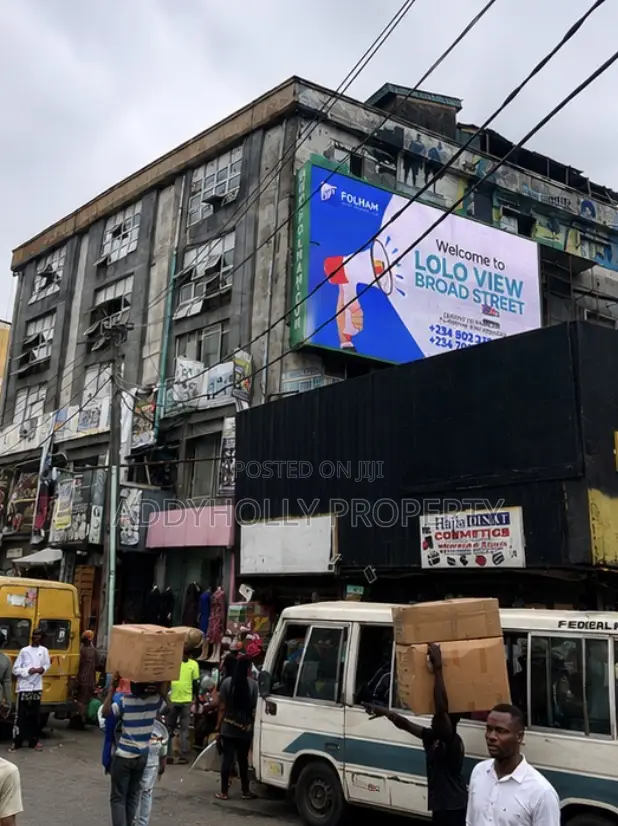 Plaza With 40shops on Broad Street in Lagos Island