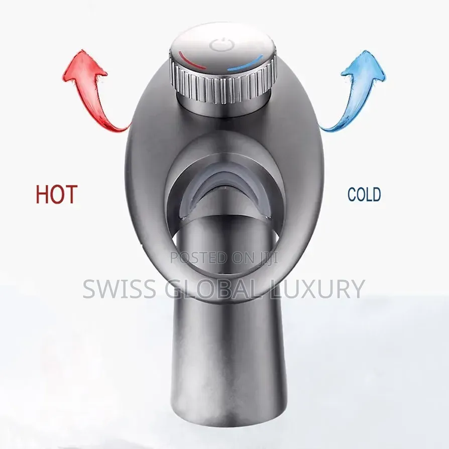 Luxury Gray Basin Mixer Tap. (England Standard)