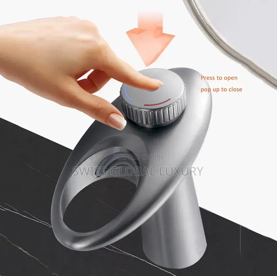 Luxury Gray Basin Mixer Tap. (England Standard)