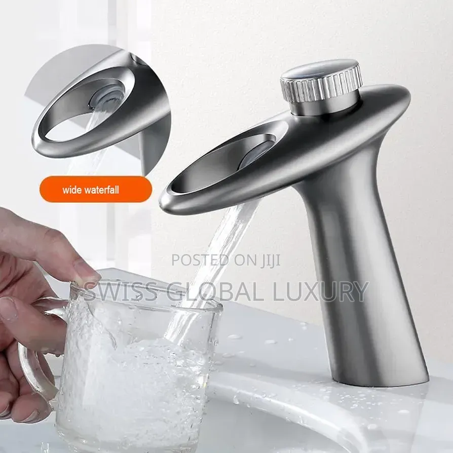 Luxury Gray Basin Mixer Tap. (England Standard)