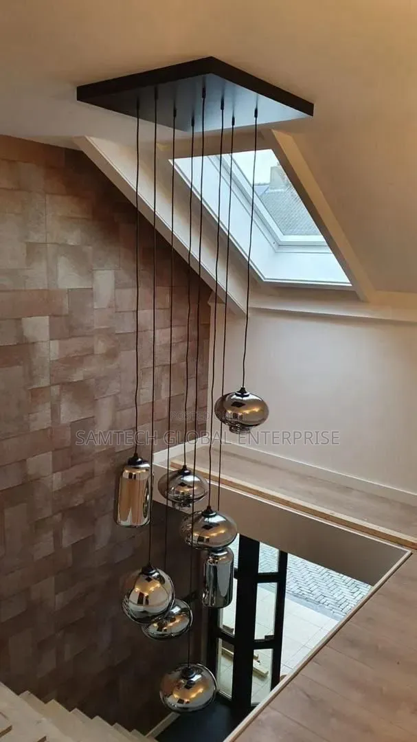 Modern Multi-Light Staircase Pendant Chandelier