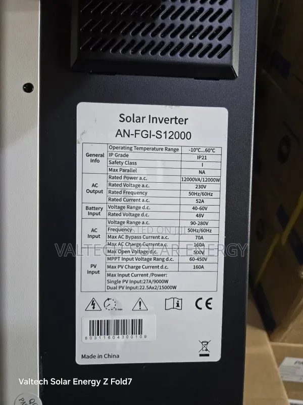 Anern Fgi-S12000 48v 12kw Hybrid Solar Inverter