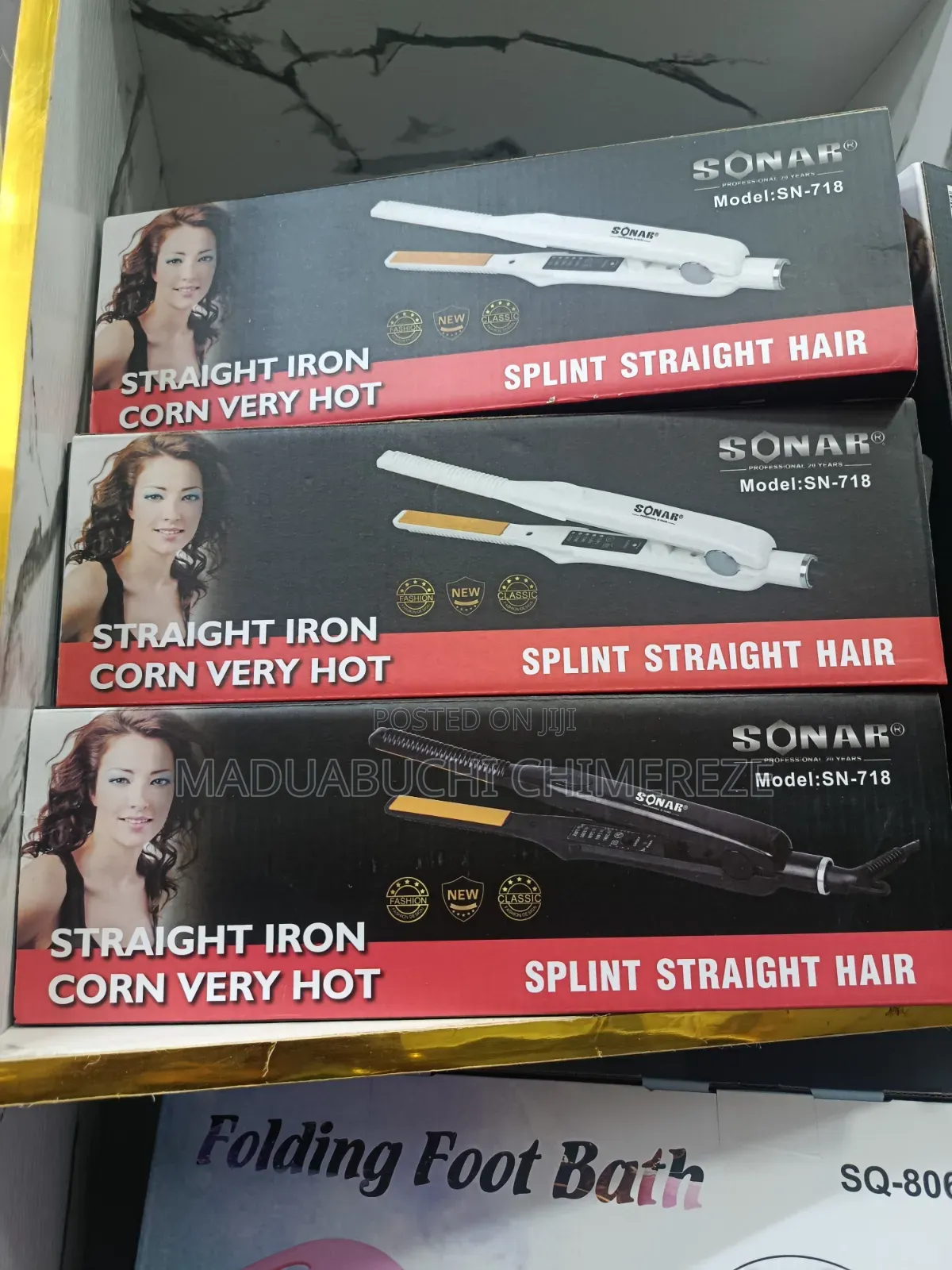 SONAR SN-718 Professional Hair Straightener Hot Comb