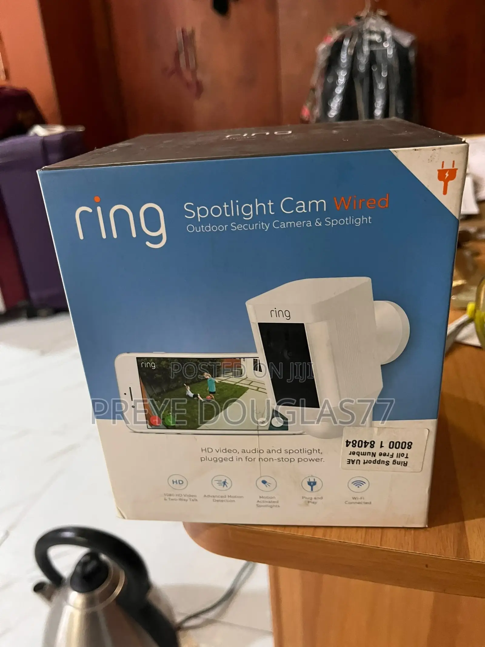 Brand New Ring Spotlight Cam Wired (Outdoor Camera)