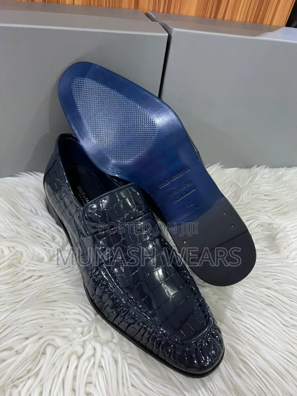 Italian Skin Sole DOLCE GABBANA LEATHER SHOE 40-46