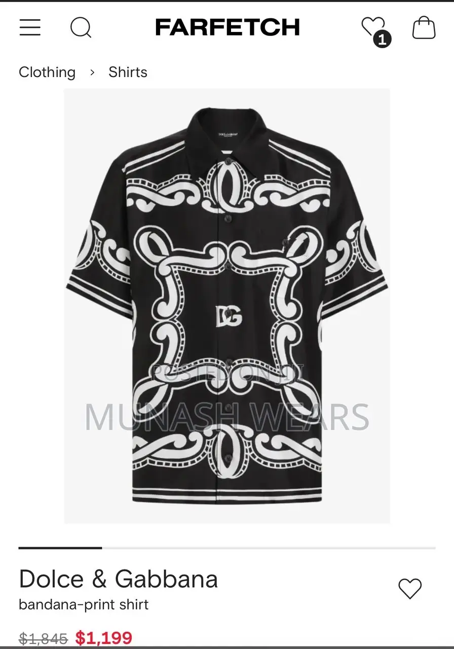 Luxury Dolce Gabbana Print Shirt M-4xl