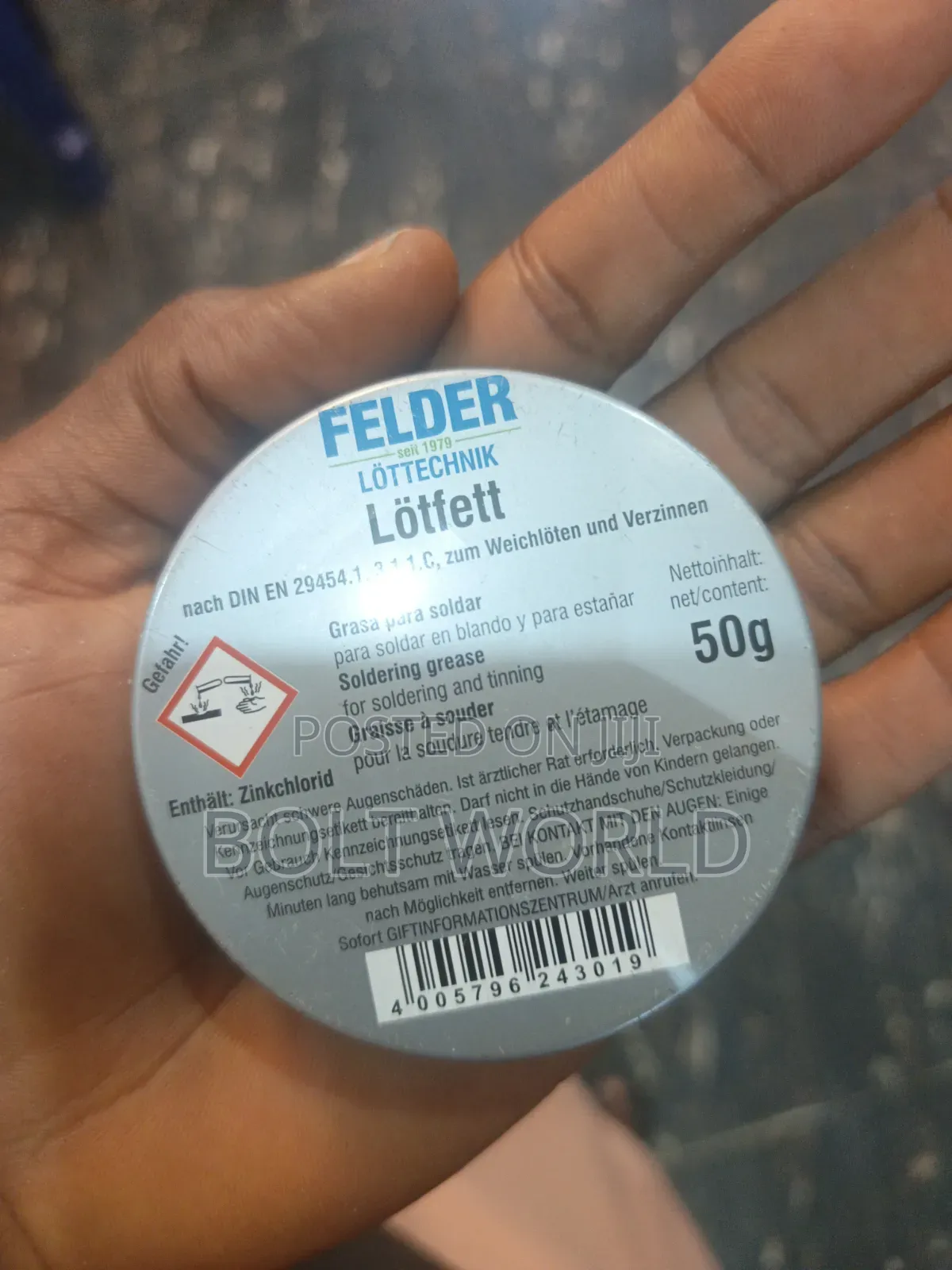 Felder 50g Tin of Soldering Grease