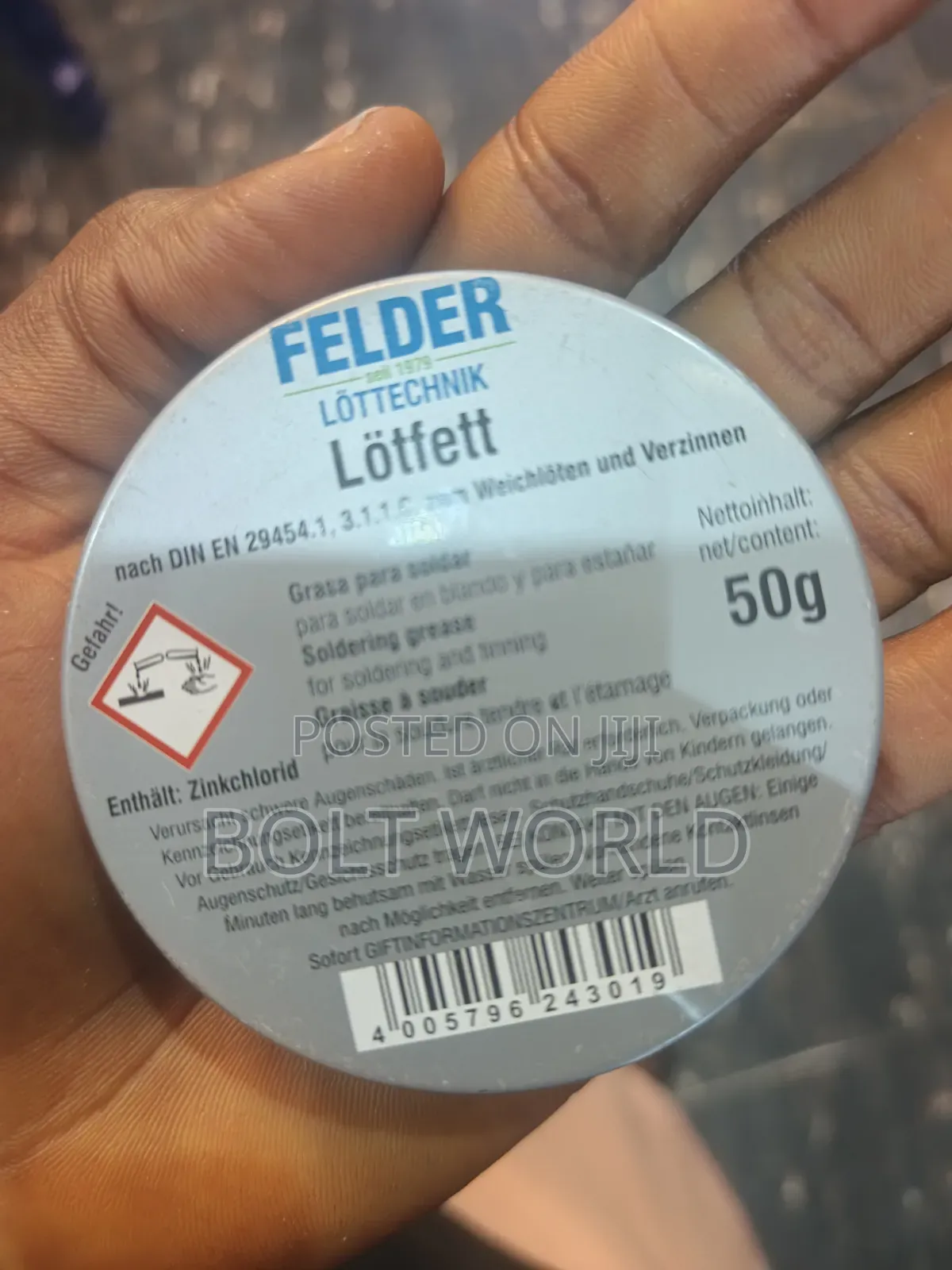 Felder 50g Tin of Soldering Grease