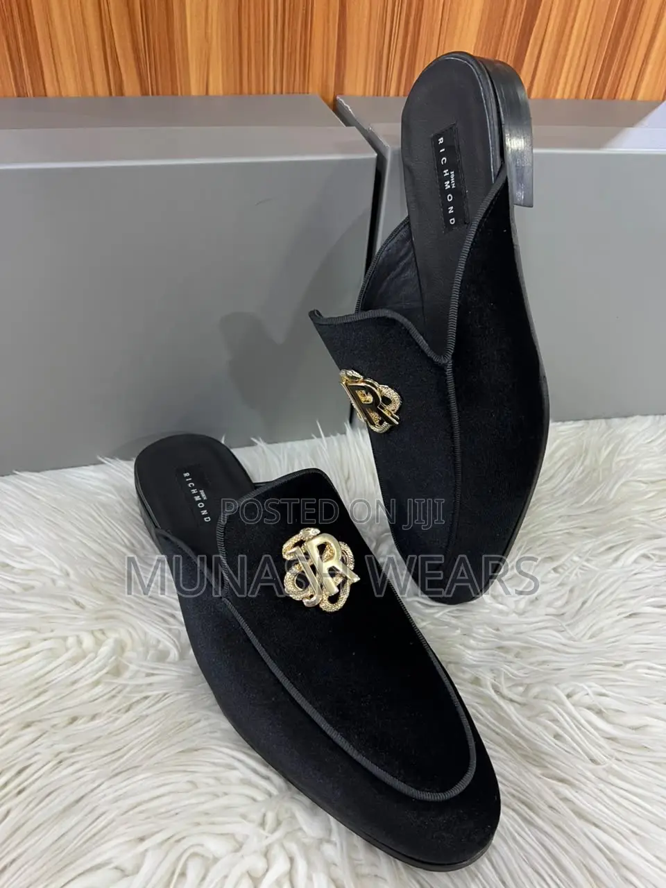 Italian John Richmond Velvet Half Shoe 40-46 Available