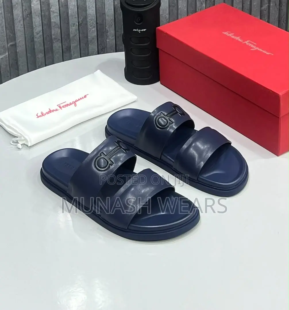 Salavatore Feragamo Leather Slipers 40-46 Available
