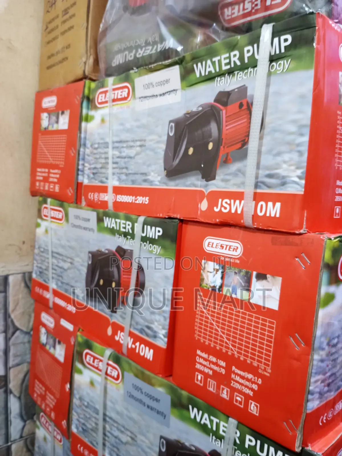 1Hp Elester Surface Water Pump. 100% Copper Coil