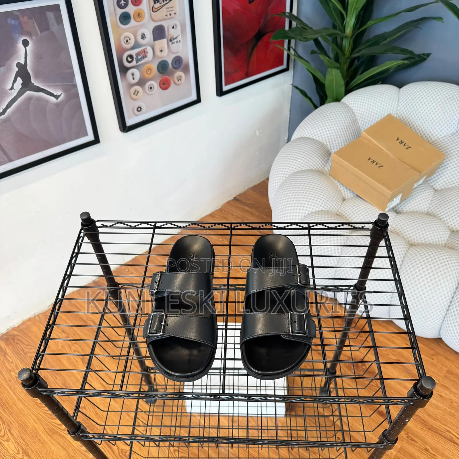 Original Zara Birken Leather Slippers Collections