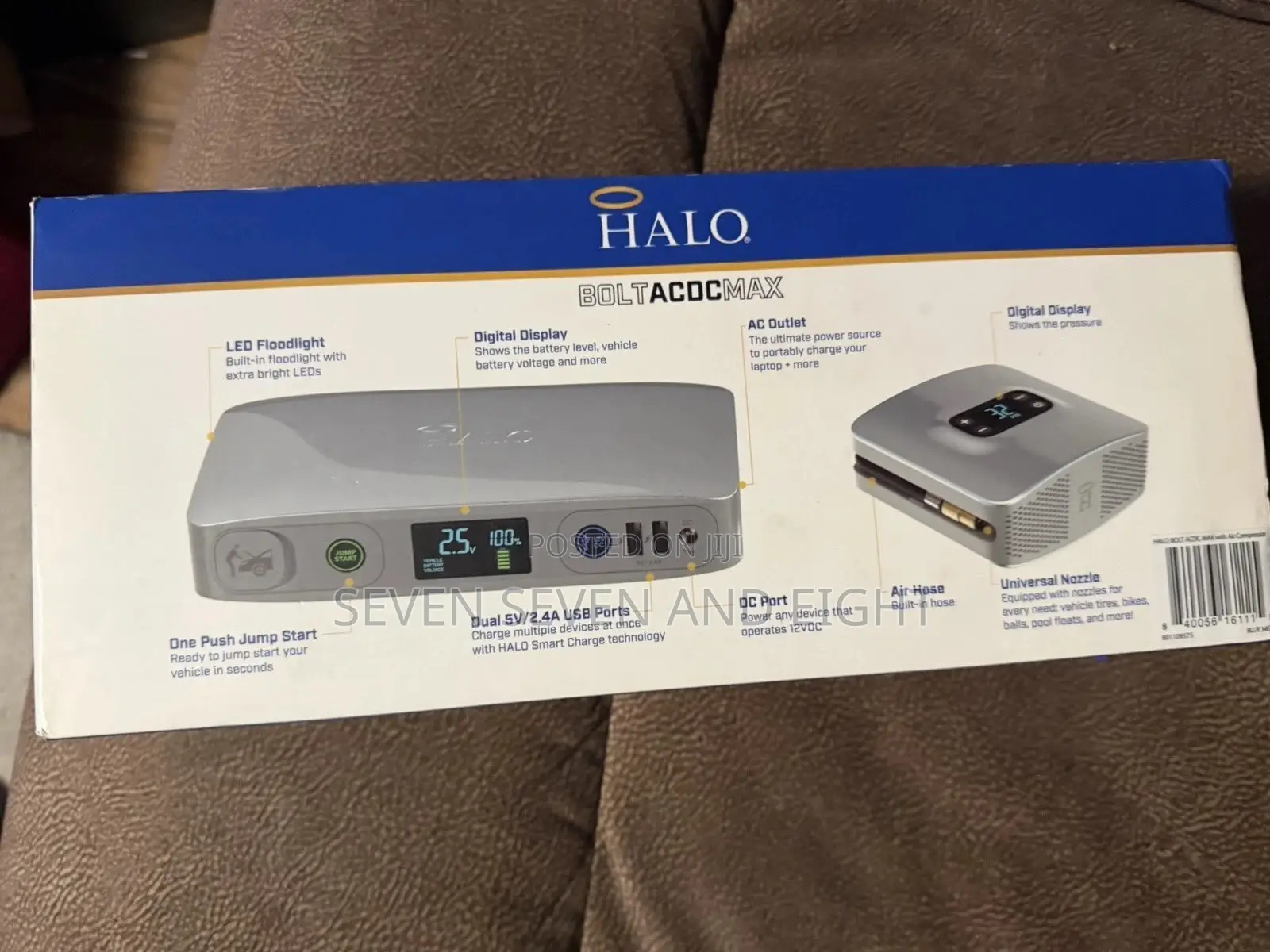 Halo Bolt Acdc Max W Air Compressor Car Jump-Starter