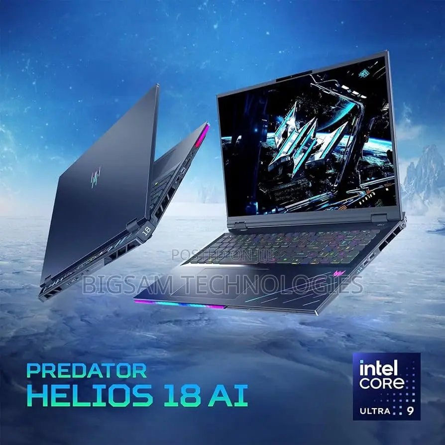 New Laptop Acer Predator Helios 18 64GB Intel Core Ultra 9 SSD 2T