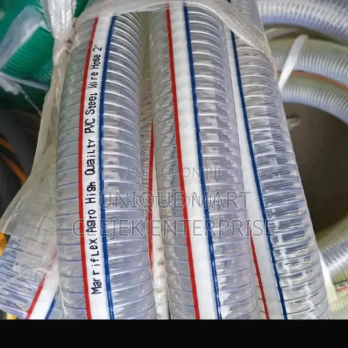 1/2 Tranparent Steel Suctoin Hose for Water Petrol and Chemical