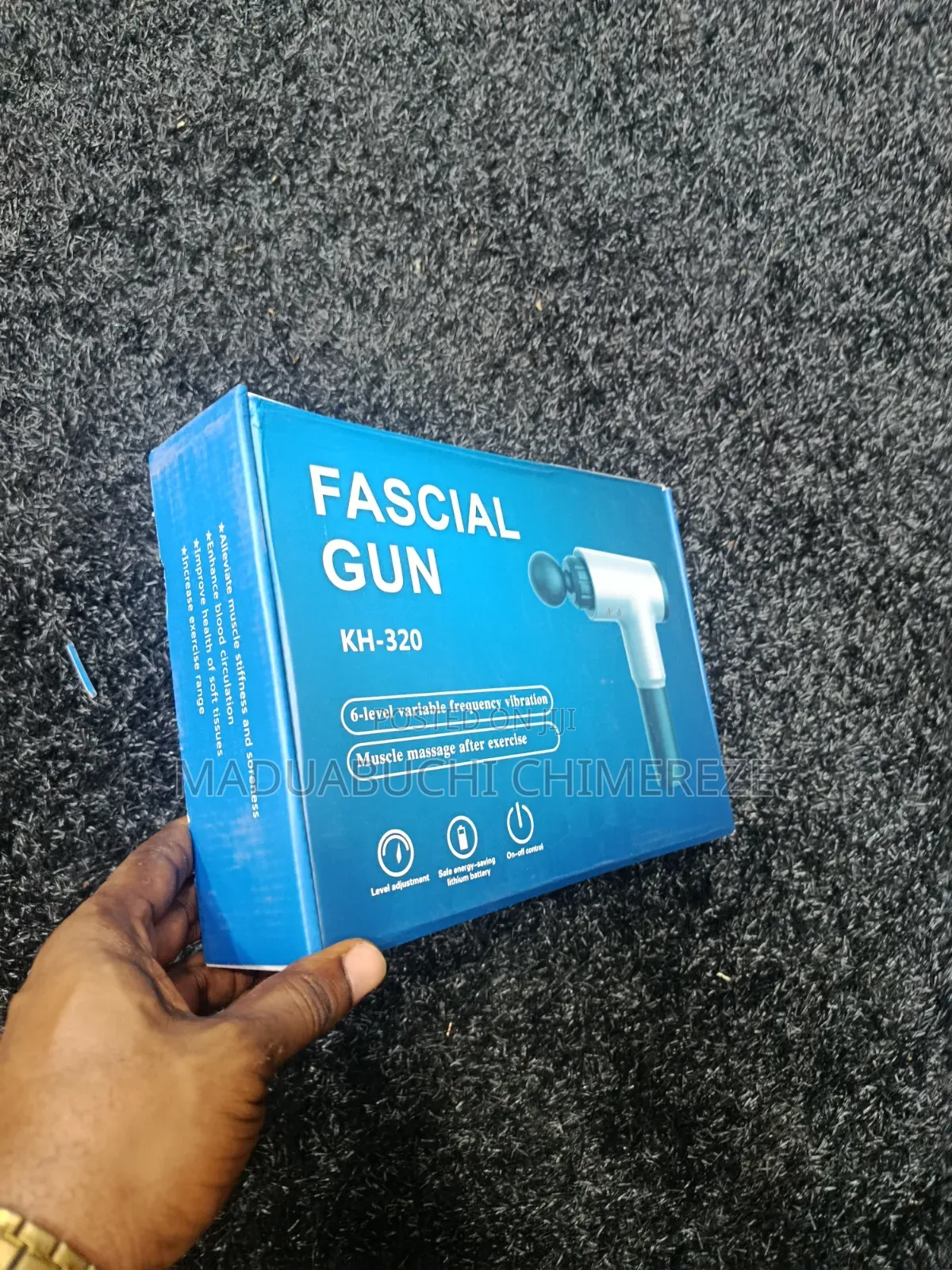 KH-320 Facial Body Massage Gun – 6-Level Vibration Percuson Massager