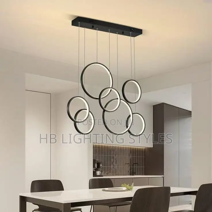 Modern Rings Led Dining Room Pendant Light