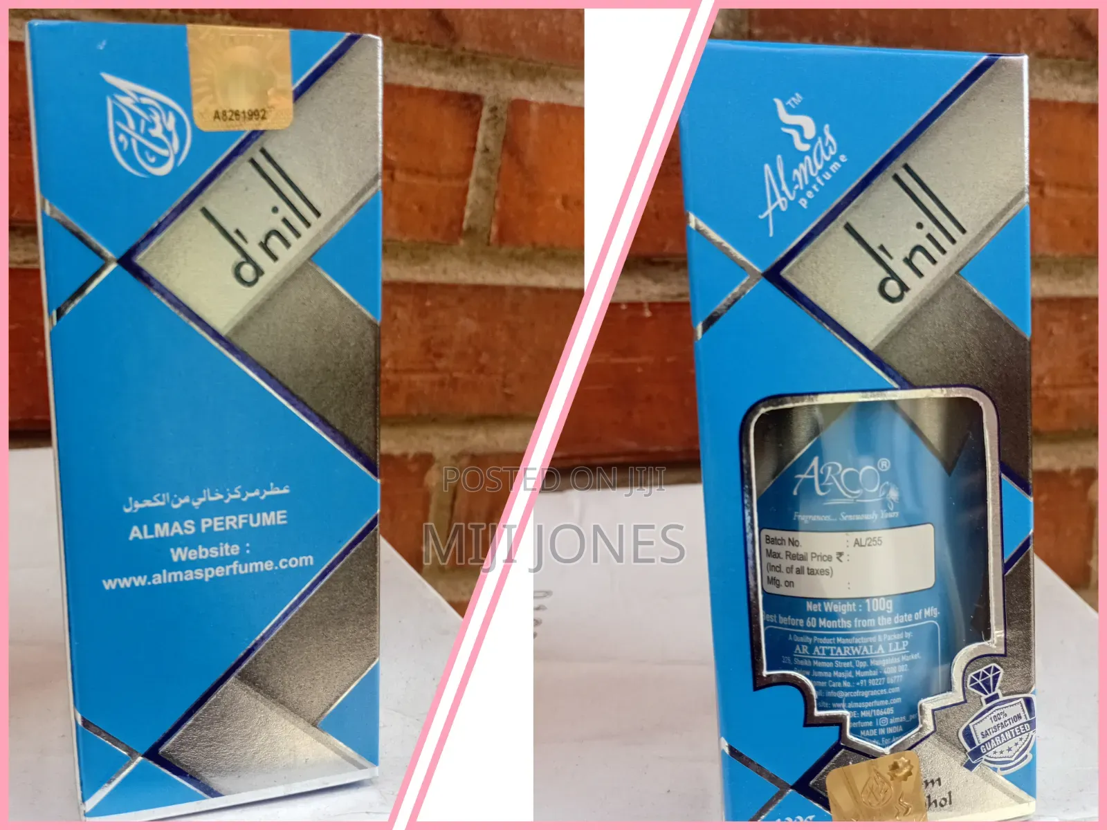*D'Nill - 24HR Long Lasting Perfume Oil 100ml*