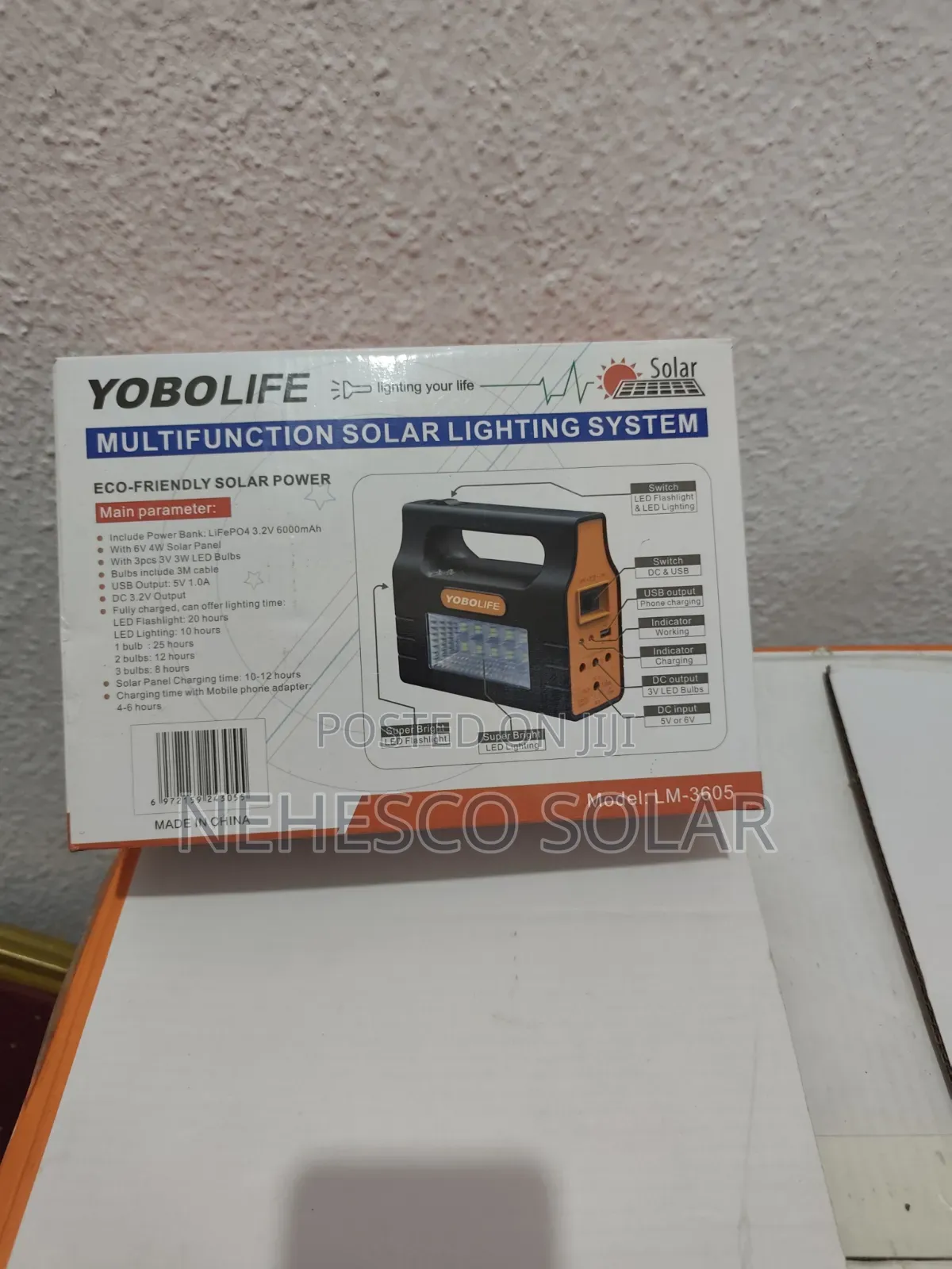 Rechargeable Yobolife Solar Kit With Bright LED Bulbs