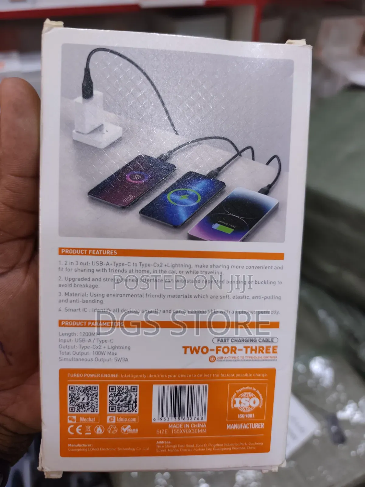 Ldnio Lc97uc Two for Three Cable