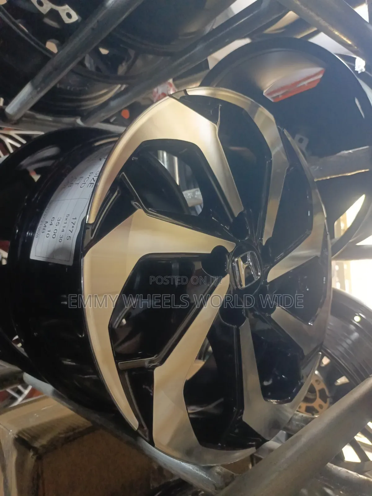 17inch for Honda Accord 5finger Black and Stainless Available in Stock