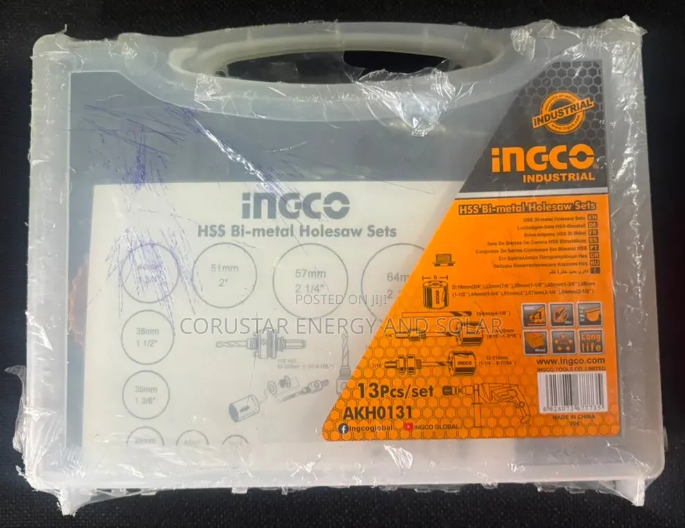 Industrial HSS Bi-Metal Holesaw Sets.