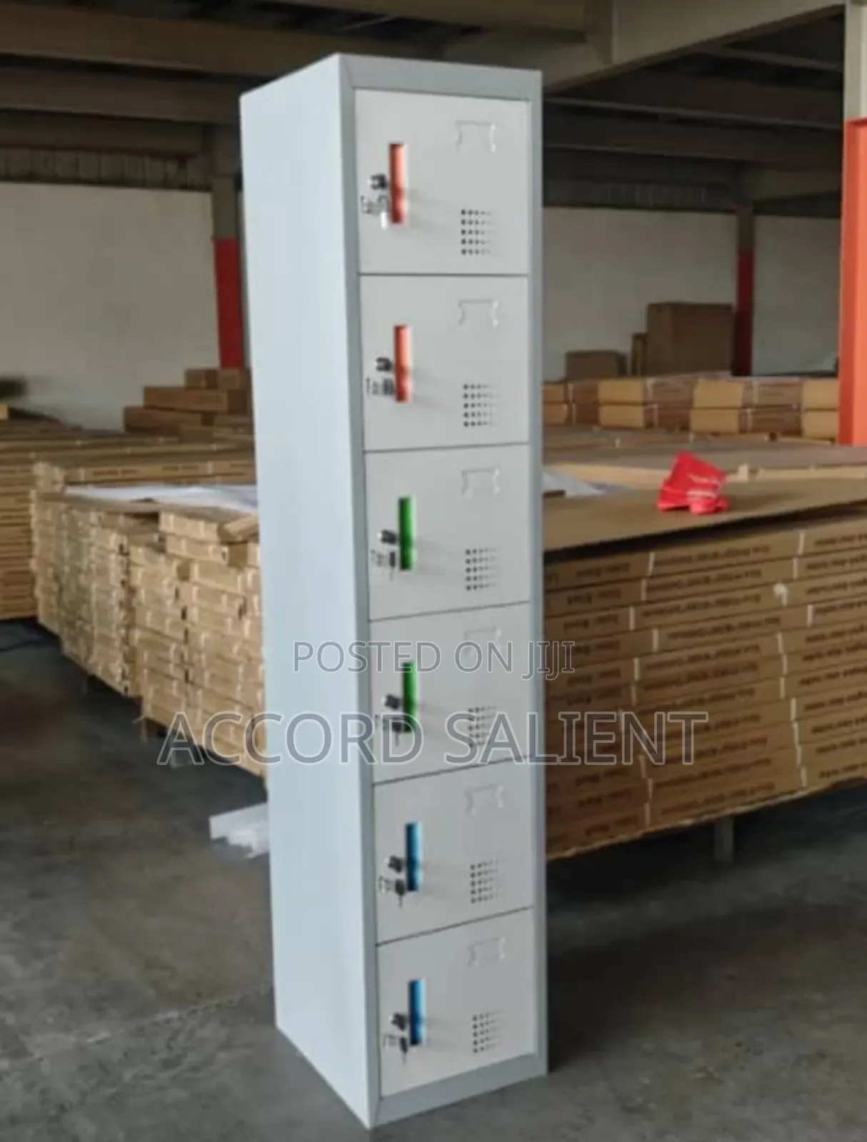 Multiple Doors Metal Locker With Separate Locks