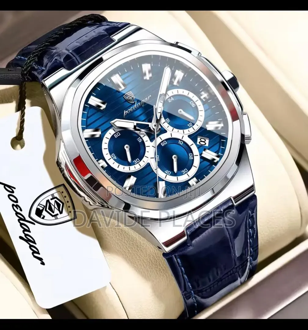 Poedagar 917 Chronograph Royal Oak Style, Waterproof Unisex Wristwatch
