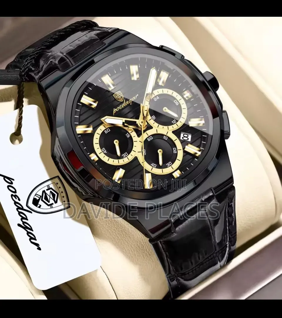 Poedagar 917 Chronograph Royal Oak Style, Waterproof Unisex Wristwatch