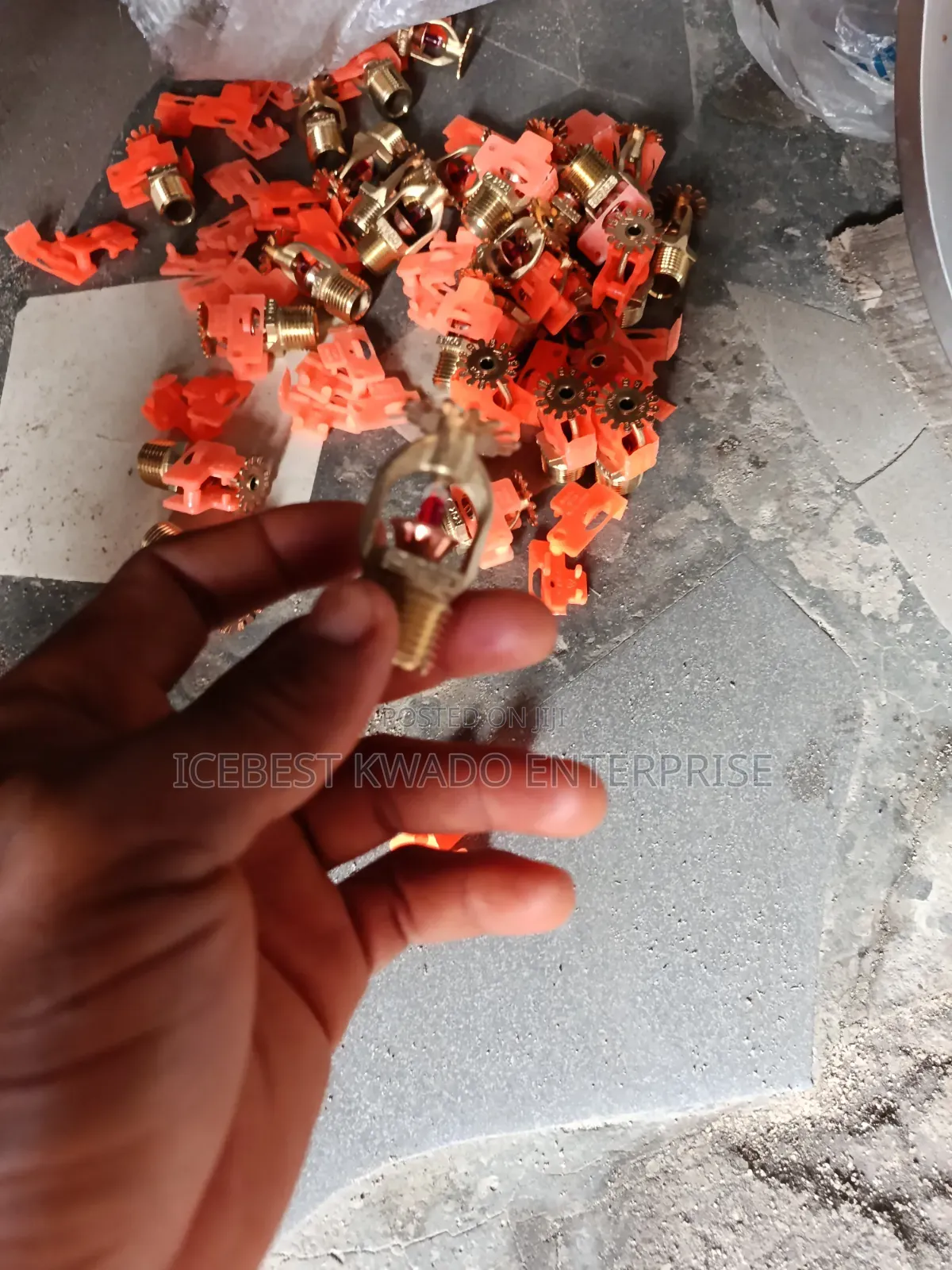 Collection of Pendent-Style Fire Sprinkler Heads, Featuring Brass