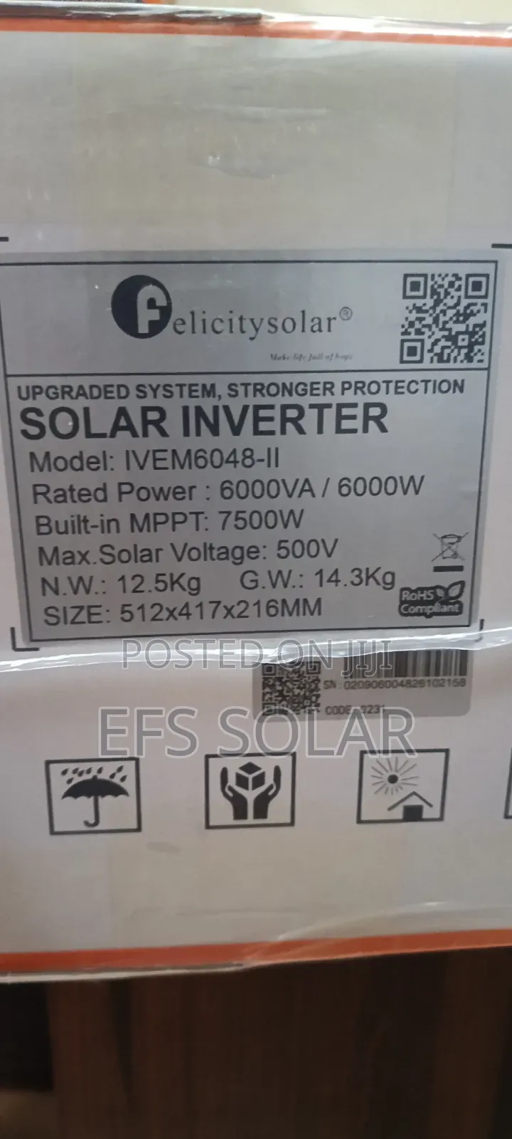 Felicity Solar 6kva/6kw Hybrid Inverter 48V