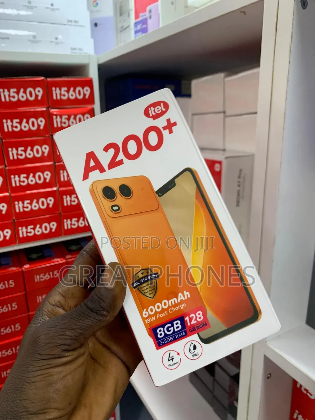 New Itel A200+ 128 GB Blue