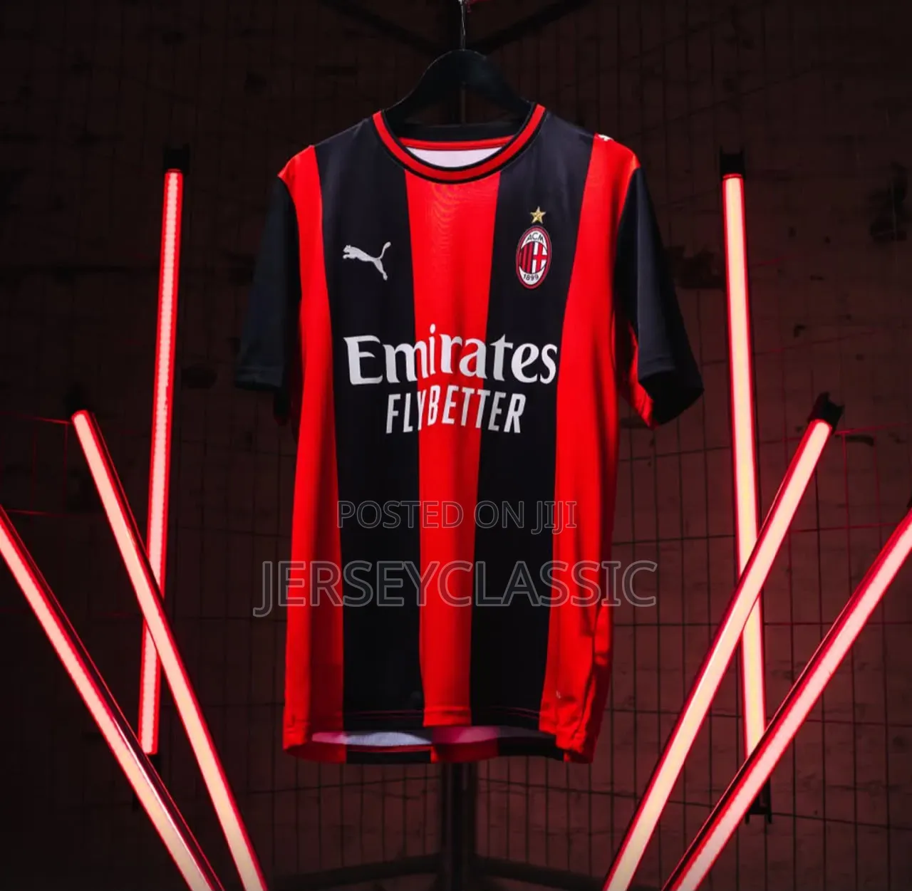 AC Milan Home Jersey 2025/26 – Red Black Football Shirt
