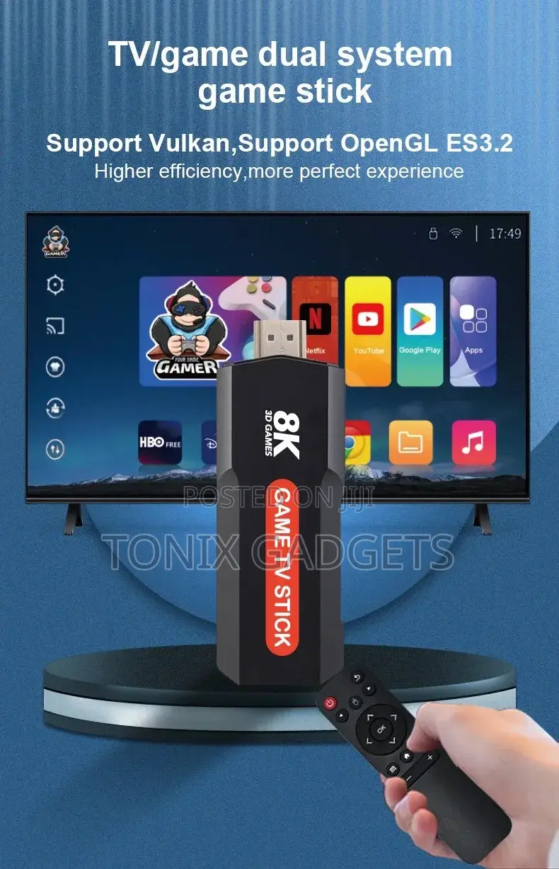 Game TV Stick With Gaming Box - Wireless Controller