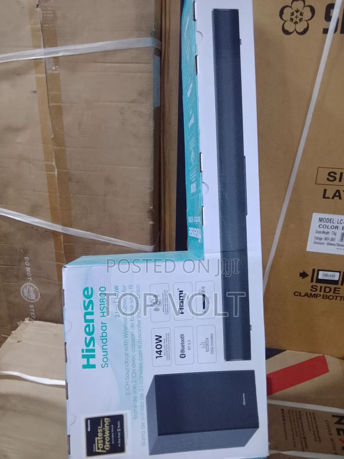 Hisense 140W Soundbar – Powerful Bass Clear Sound