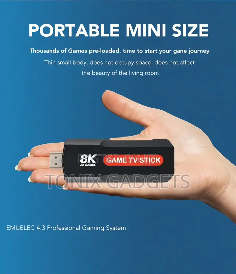 Game TV Stick With Gaming Box - Wireless Controller