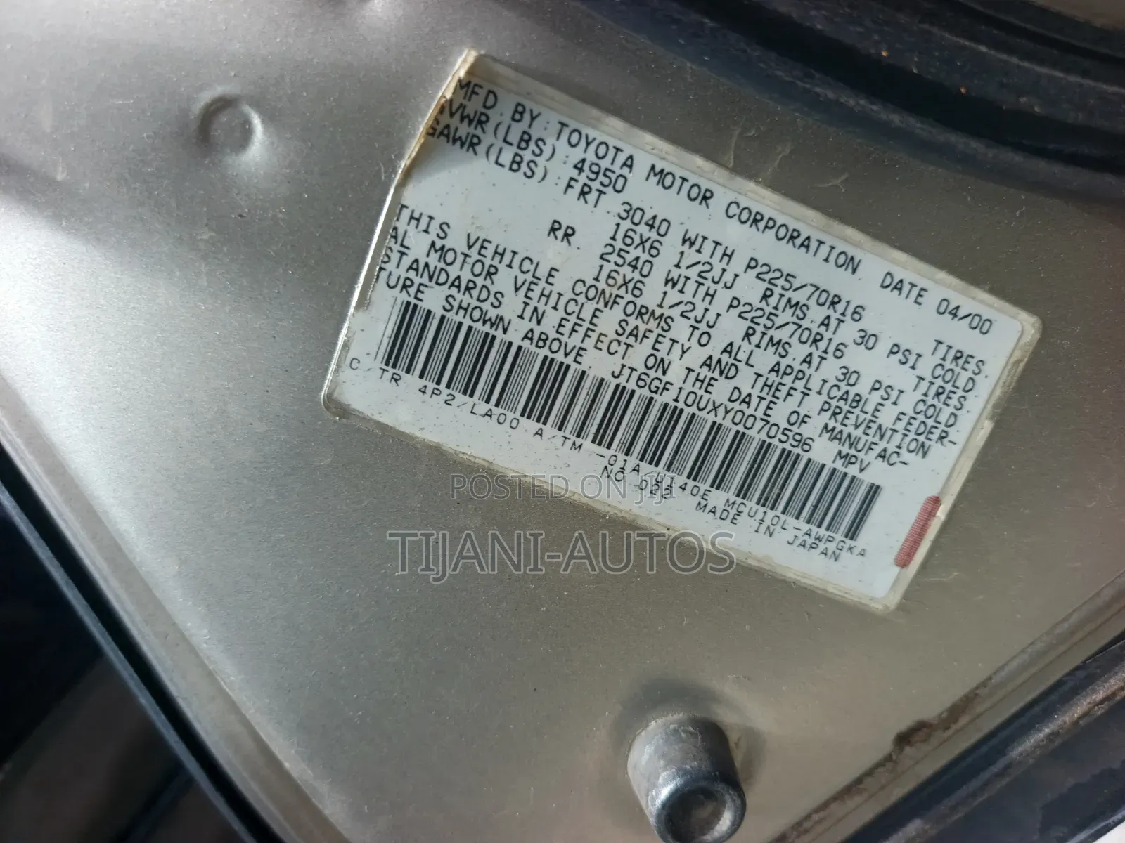 Lexus RX 2002 Gold