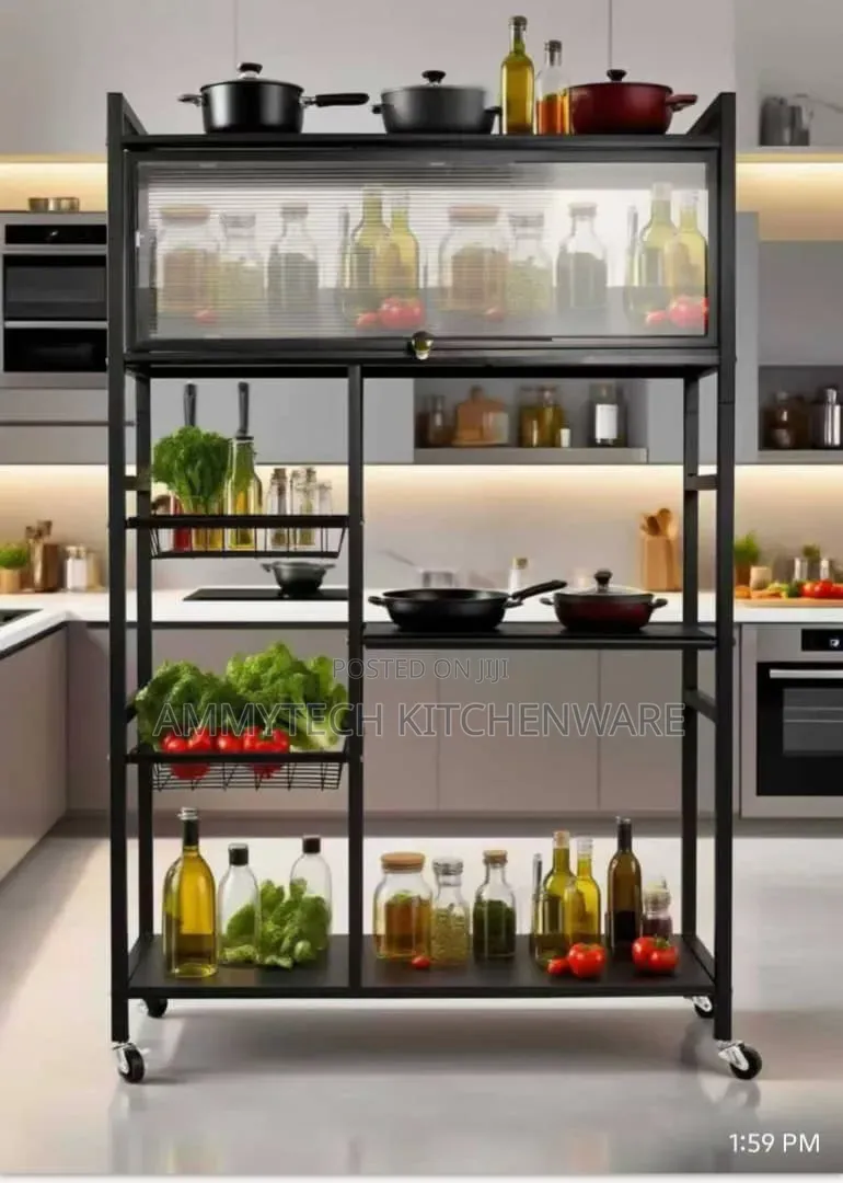 Multi Tier Kitchen Baker Rack Organizer With Dust