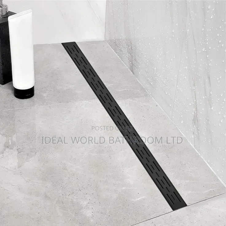 120cm Black Floor Drain