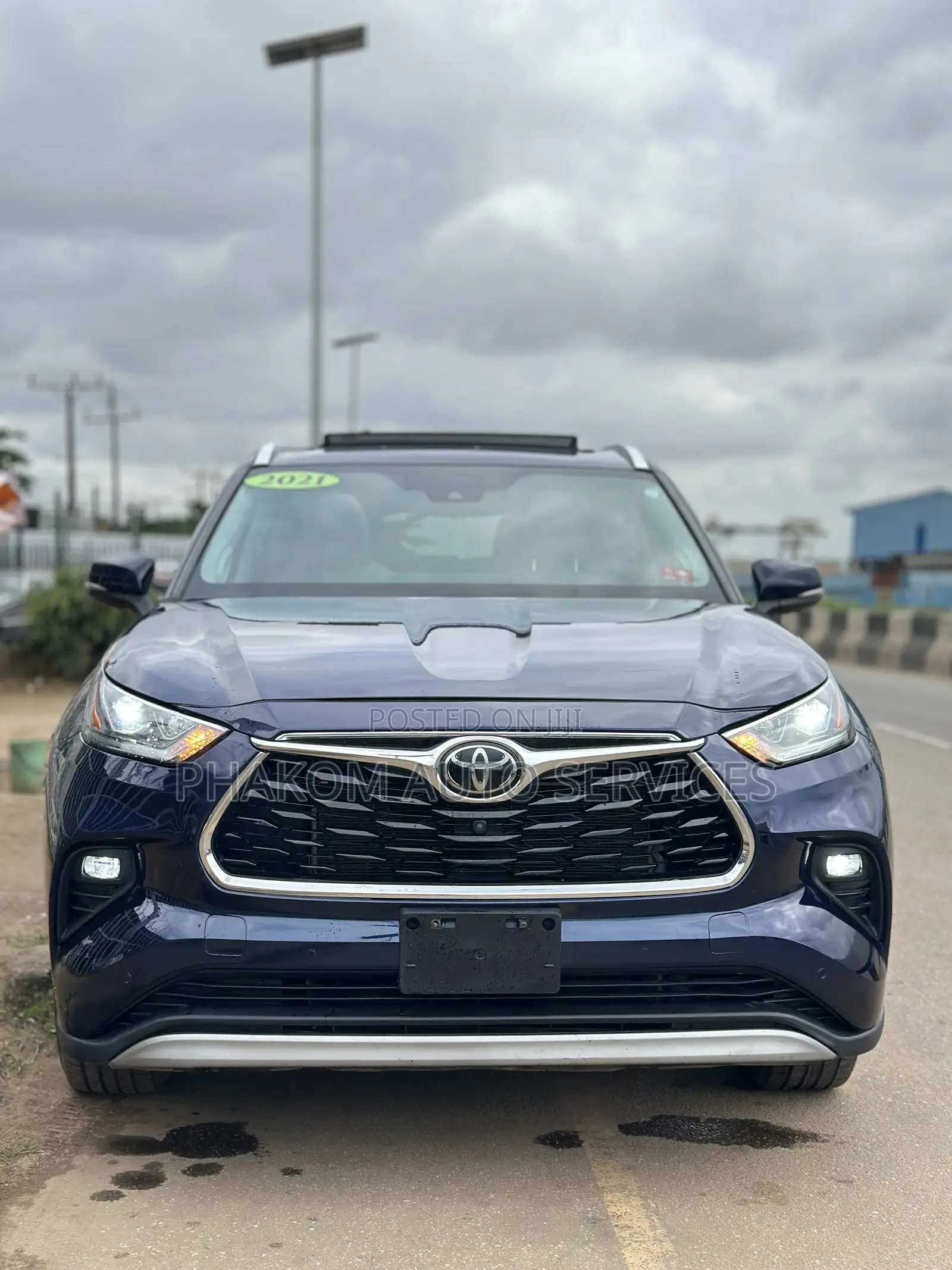 Toyota Highlander Platinum 2021 Blue