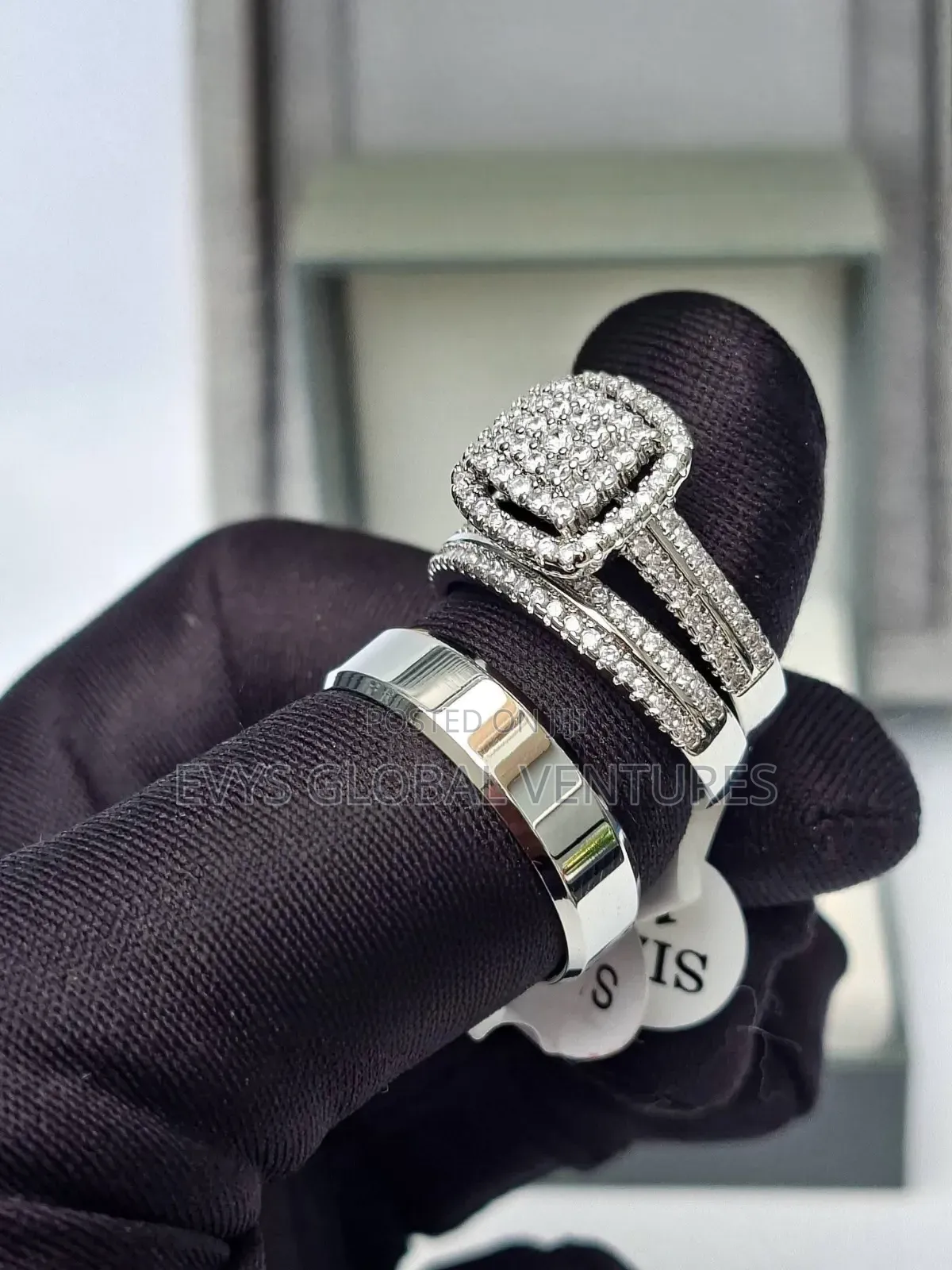 Zirconia Super Cut Wedding Rings