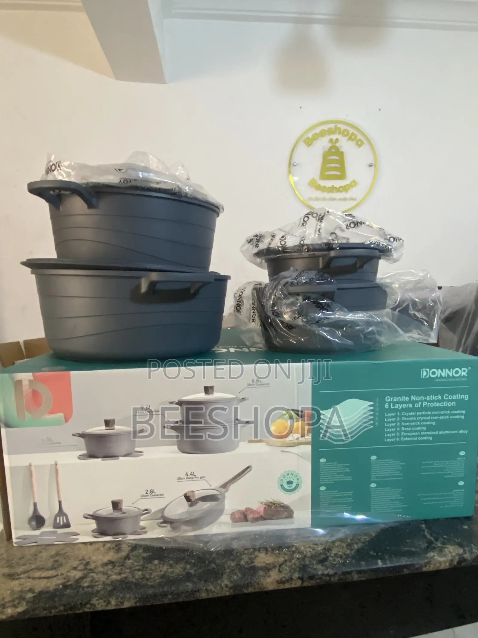 Donnor Granite Non-Stick Cookware Set