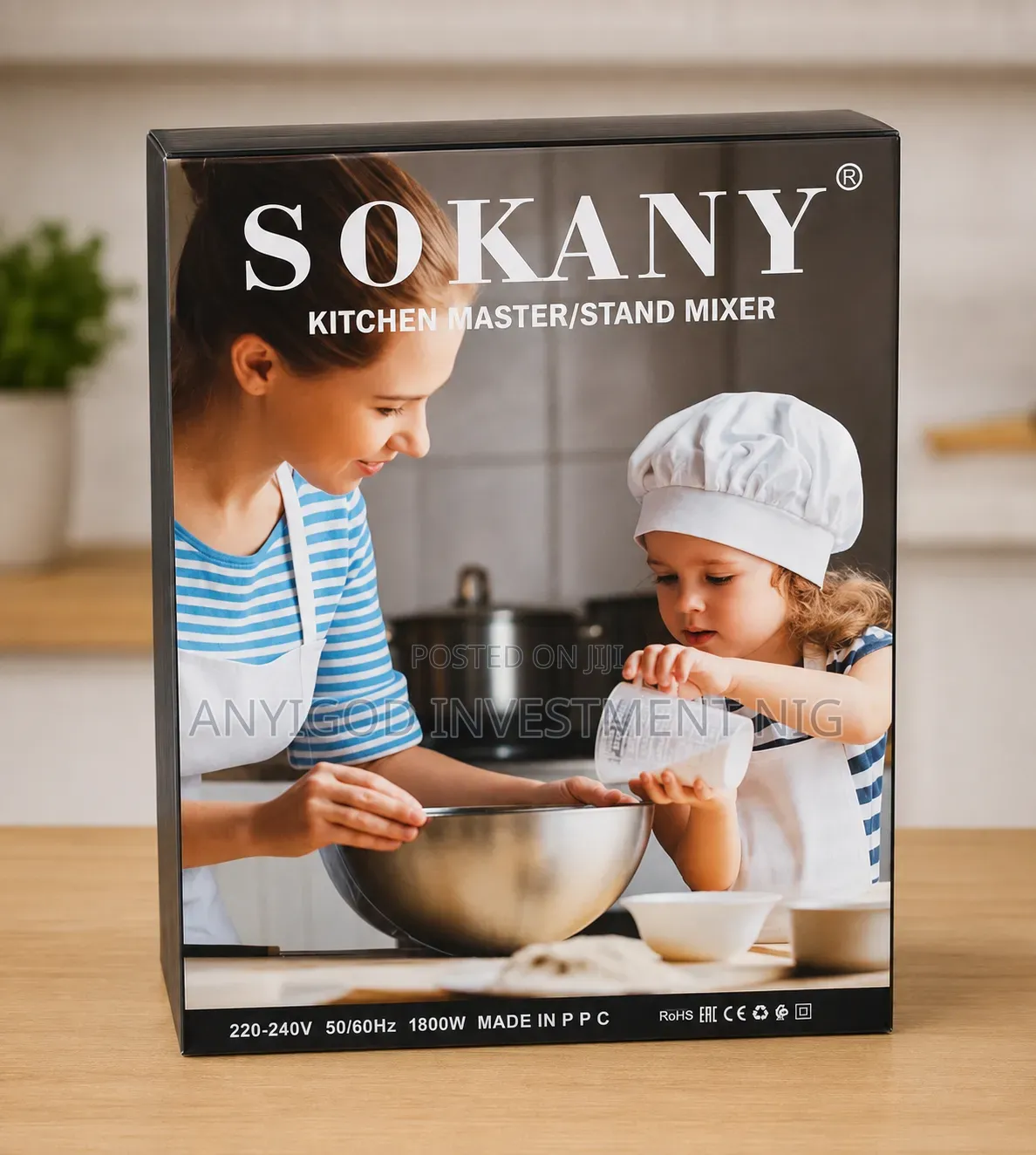 8L Sokany Stand Mixer 1800w