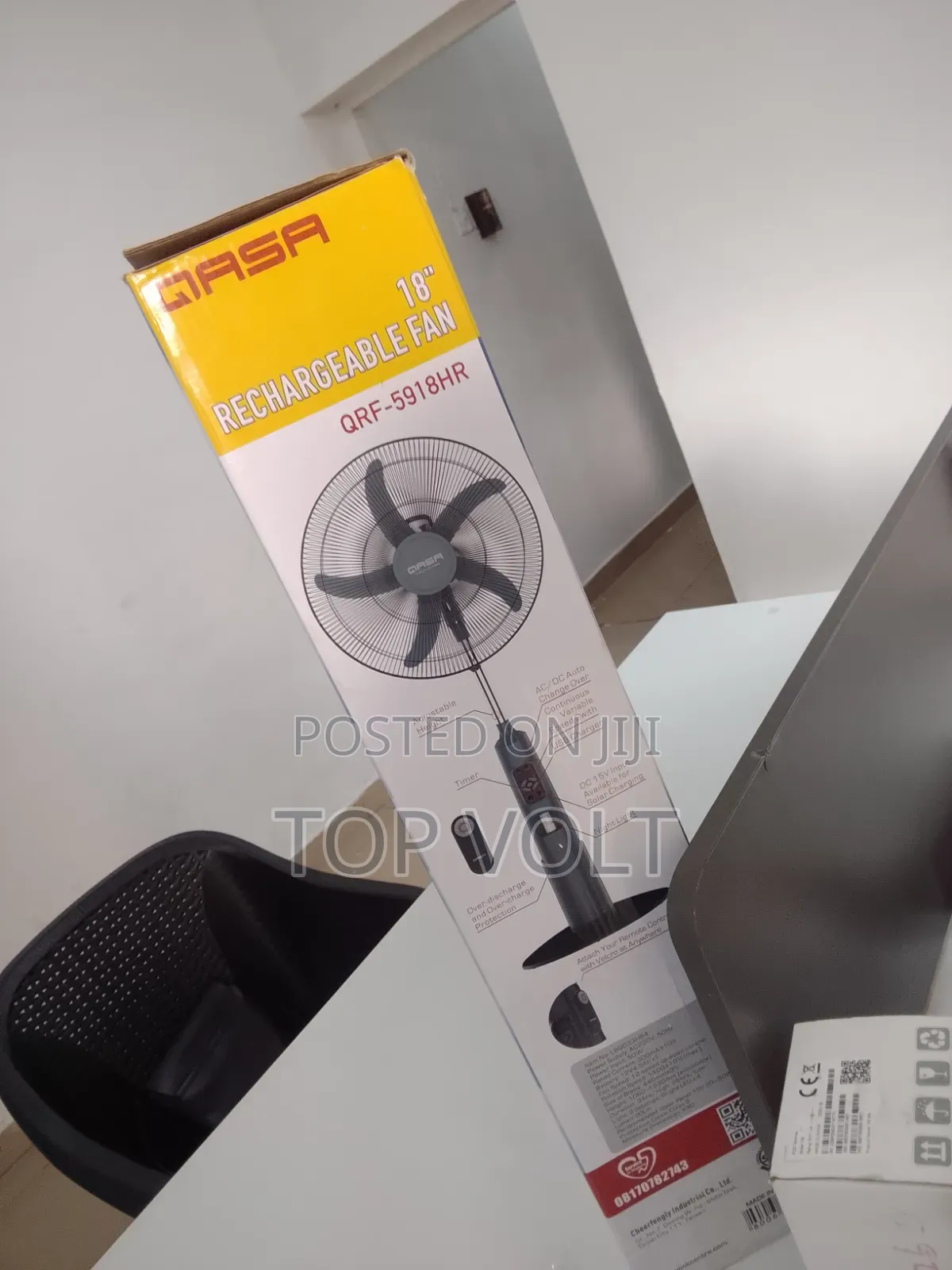 Qasa 18” Standing Fan – Powerful Cooling