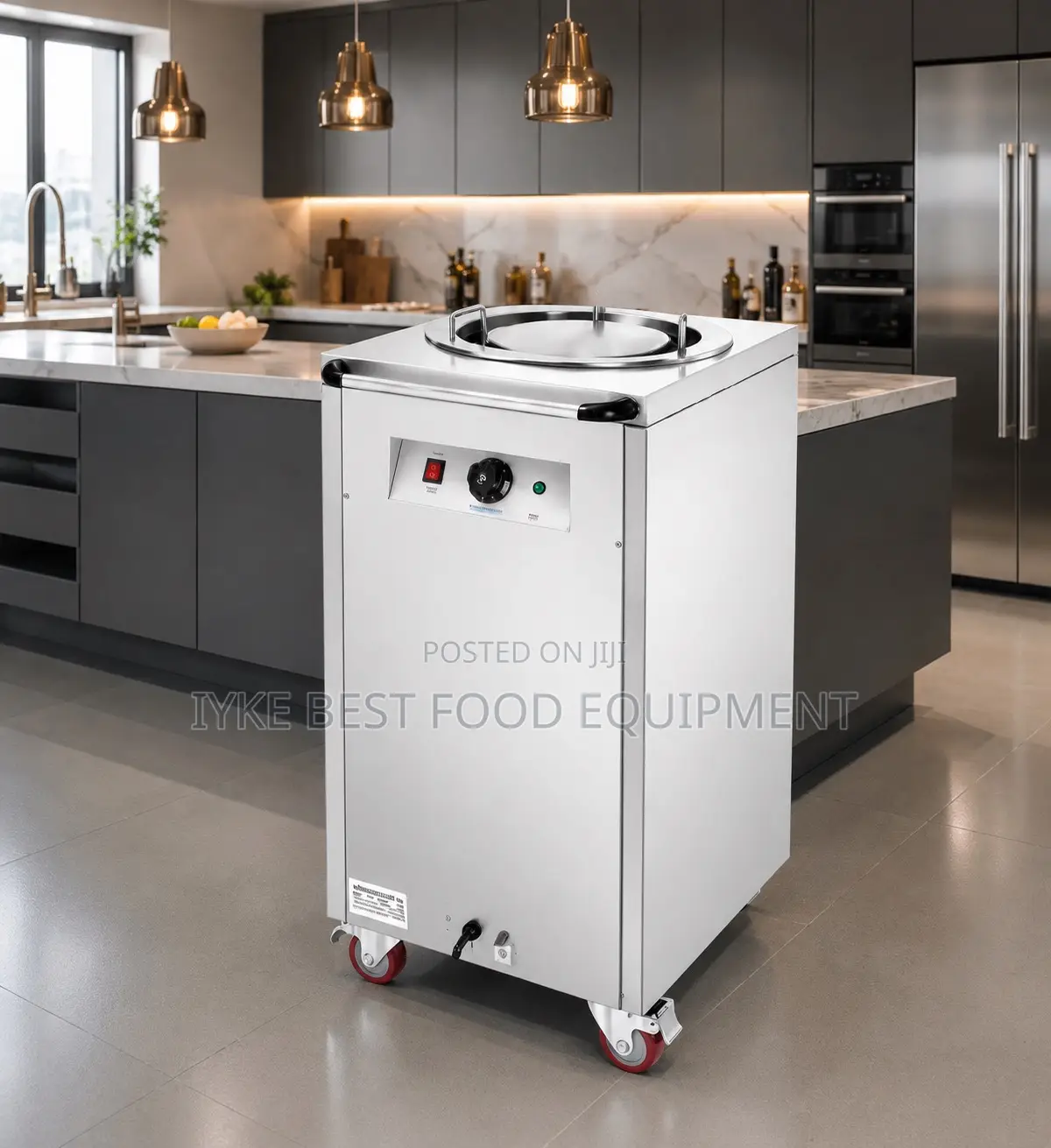 One Head Electric Plate Warmer Cart