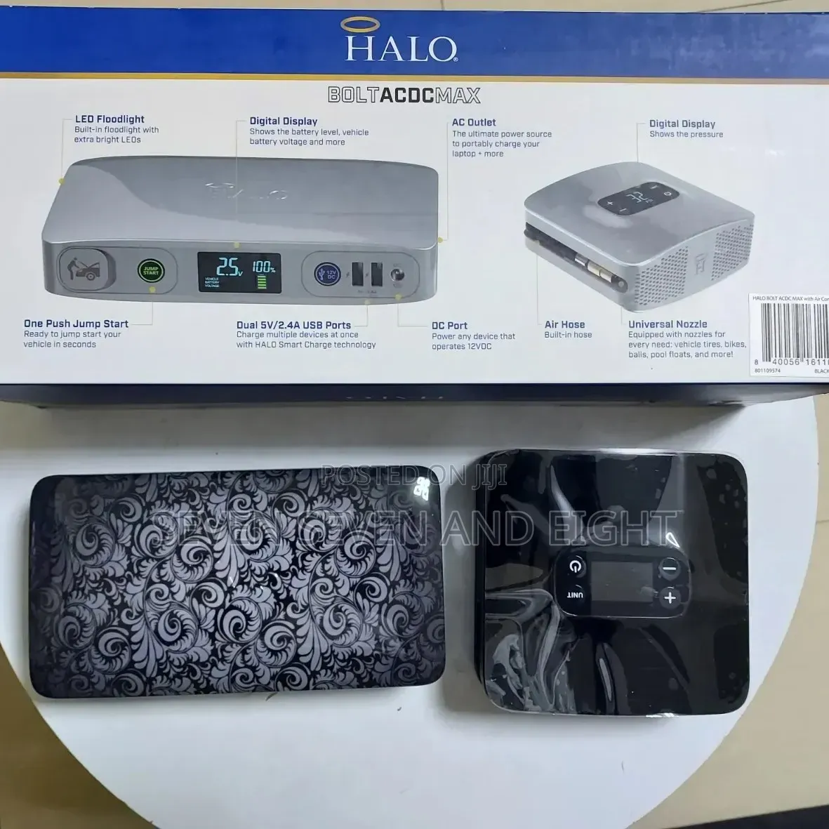 Halo Bolt Acdc Max W Air Compressor Car Jump-Starter