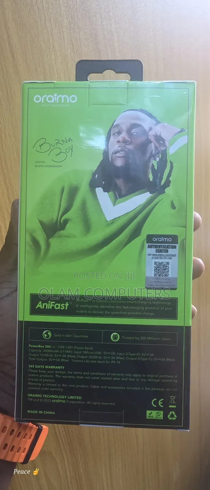 Oraimo 30000mAh 15W Power Bank