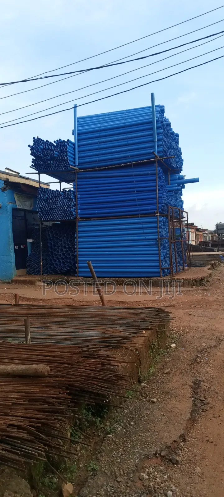 Blue Plumbing Pipes